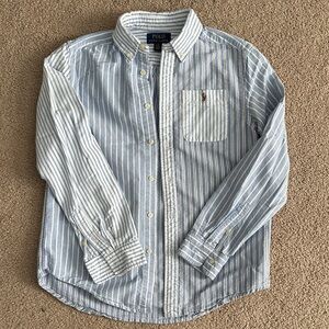 Polo by Ralph Lauren White and Blue Striped Shirt